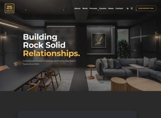 Contractor Web Design Design Example