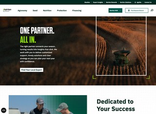 Agriculture Web Design Design Example