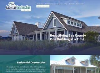Contractor Web Design Design Example
