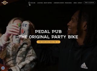 Entertainment Web Design Design Example