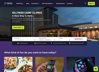 Entertainment Web Design Design Example