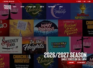 Entertainment Web Design Design Example