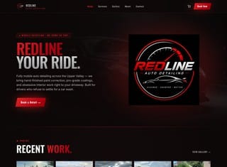 Auto Web Design Design Example