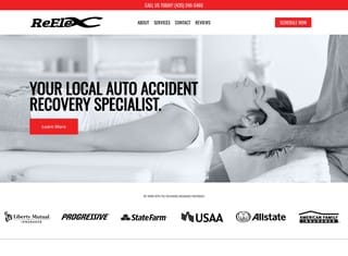 Chiropractor Web Design Design Example