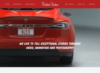 Artist Web Design Design Example