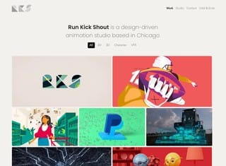 Artist Web Design Design Example