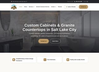 Contractor Web Design Design Example