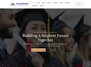 Charity Web Design Design Example