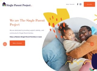 Charity Web Design Design Example