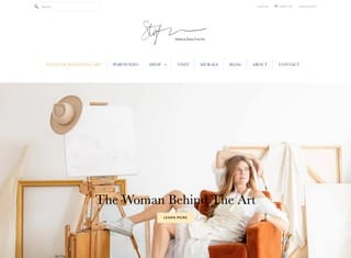 Artist Web Design Design Example