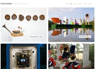 Artist Web Design Design Example