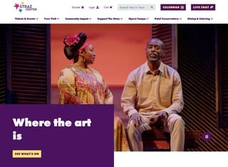 Entertainment Web Design Design Example