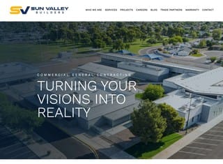 Contractor Web Design Design Example