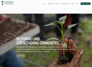 Agriculture Web Design Design Example