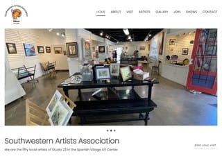 Artist Web Design Design Example