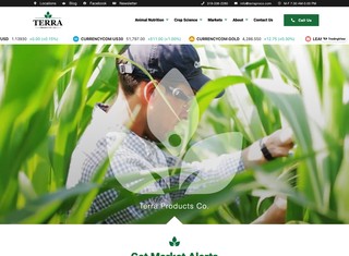 Agriculture Web Design Design Example