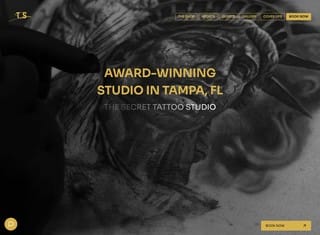 Artist Web Design Design Example