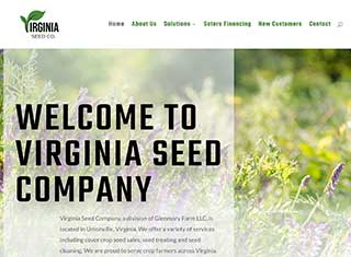 Agriculture Web Design Design Example