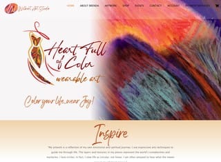 Artist Web Design Design Example